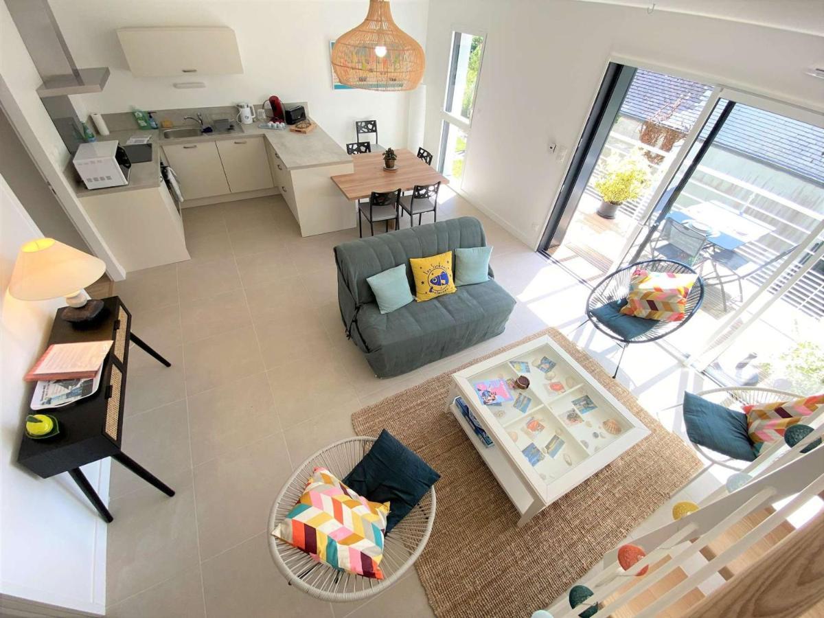 Duplex Lumineux A Benodet: Plage Et Thalasso A Pied, Terrasse, Parking Et Abri Velo Inclus - Fr-1-481-117 Exterior foto